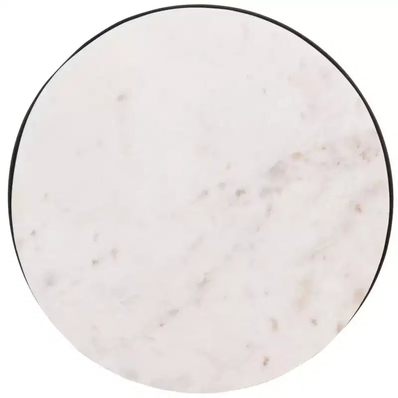 Tavolino rotondo d'appoggio Zephyr - ACC3212 - Bianco/Nero - Safavieh