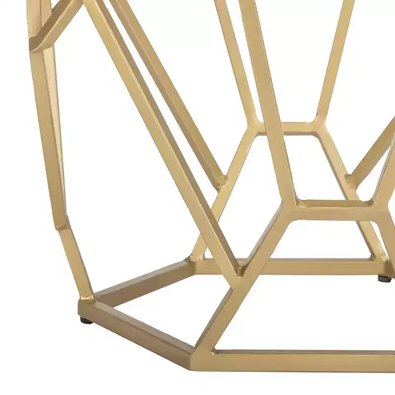 Tavolino d'appoggio geometrico Ava - ACC3700A - Multicolore/Oro - Safavieh