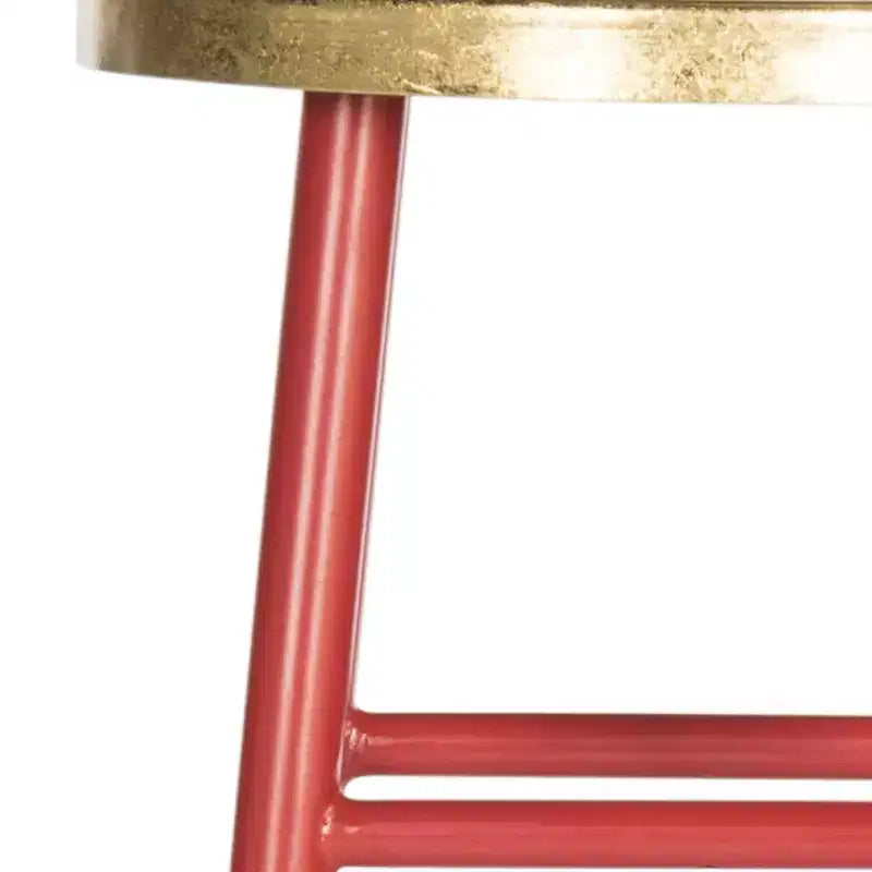 Sgabello da bar Emery con foglia d'oro immersa - FOX3230 - Safavieh Couture