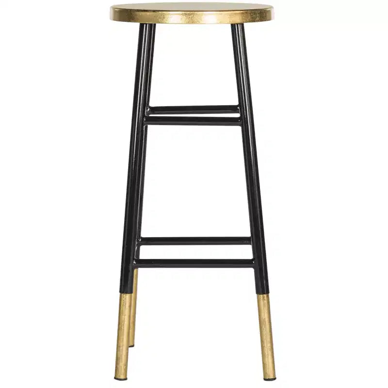 Emery Dipped Gold Leaf Bar Stool - FOX3230 - Safavieh Couture