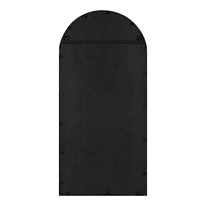 Specchio da parete ad arco in metallo Dolbrook di Kate and Laurel, 19x40, nero