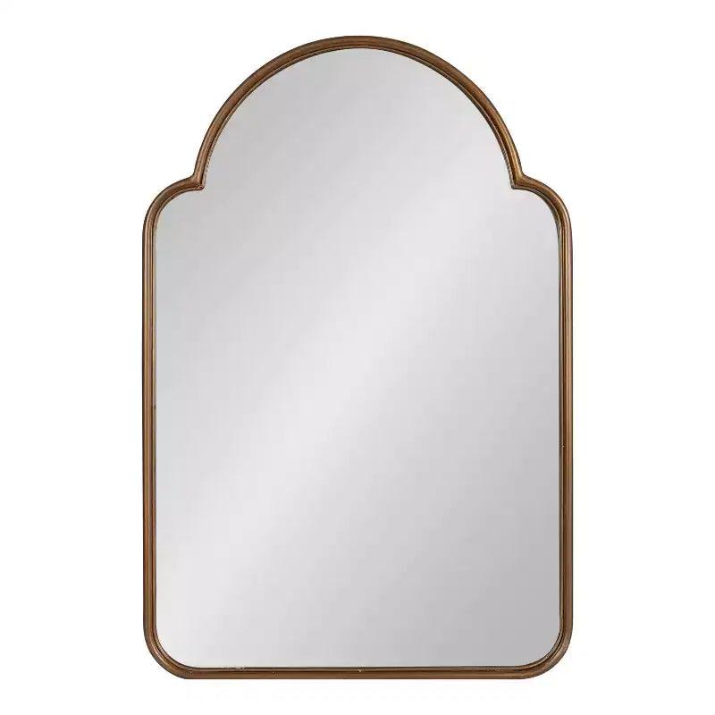 Specchio ad arco in metallo Arthell Kate and Laurel, 24x36, oro