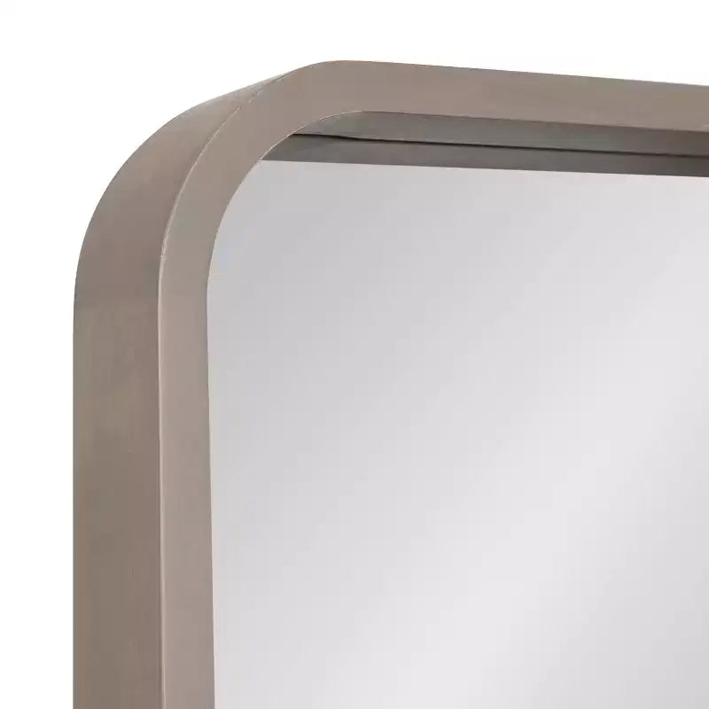 Specchio rettangolare con angoli arrotondati Kate and Laurel Hutton con cornice in legno