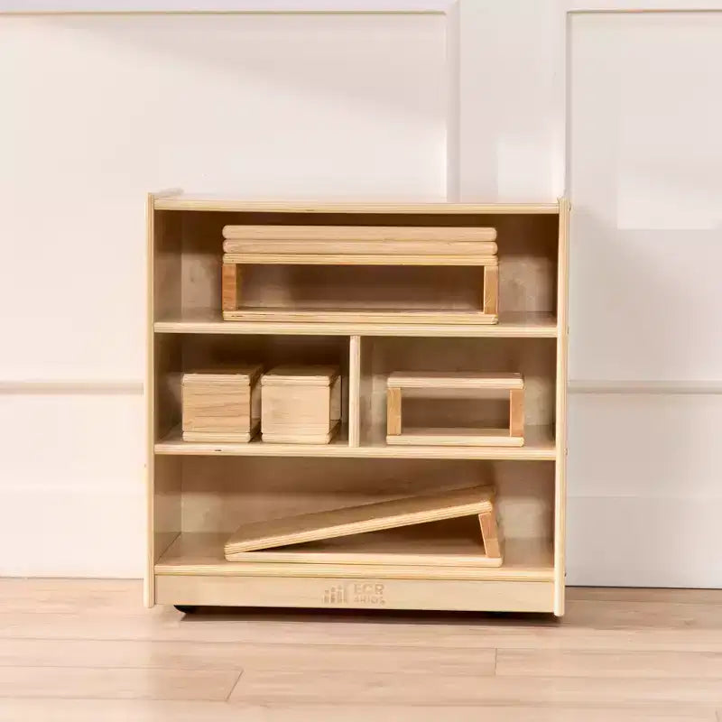ECR4Kids Mobile Building Block Storage Cabinet, piccolo, Arredamento per la classe