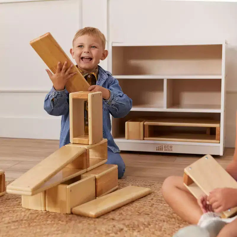 ECR4Kids Mobile Building Block Storage Cabinet, piccolo, Arredamento per la classe