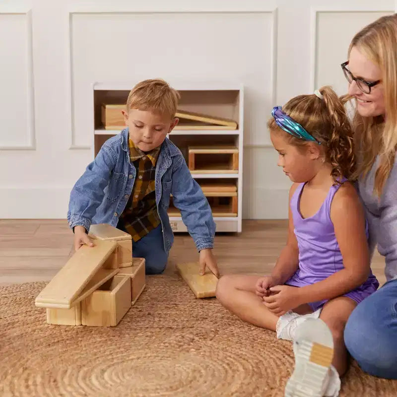 ECR4Kids Mobile Building Block Storage Cabinet, piccolo, Arredamento per la classe