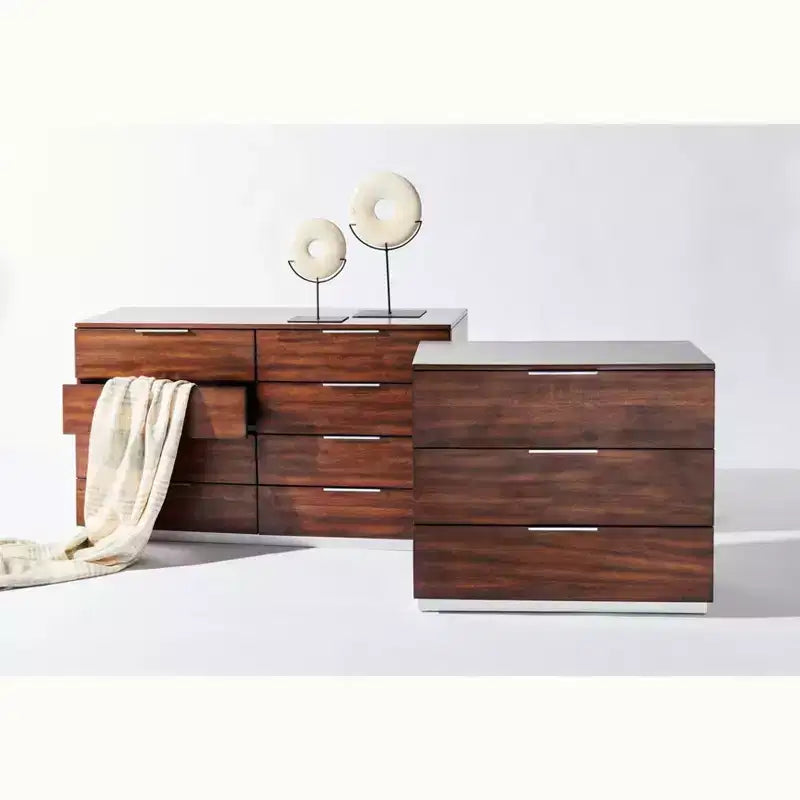 Cassettiera moderna a 8 cassetti Brylin - SFV2112 - Noce scuro - Safavieh Couture