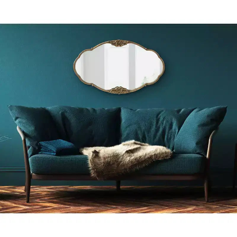 Specchio decorativo da parete Novella di Kate e Laurel, 30x18, oro