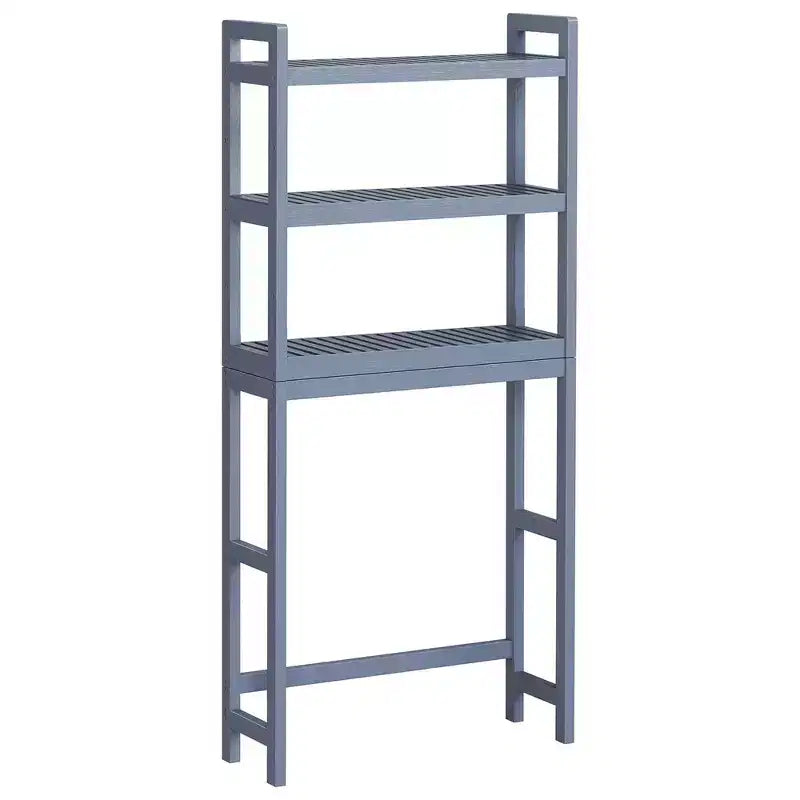 SONGMICS Scaffale sopra WC a 3 Ripiani, Mobiletto Bagno salvaspazio in Bambù