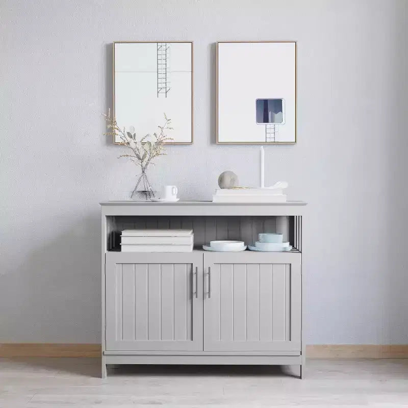 Merrick Lane Buffet e credenza con mobiletto e mensola superiore