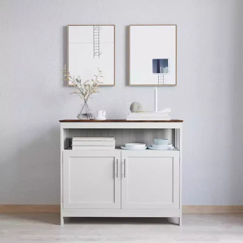 Merrick Lane Buffet e credenza con mobiletto e mensola superiore