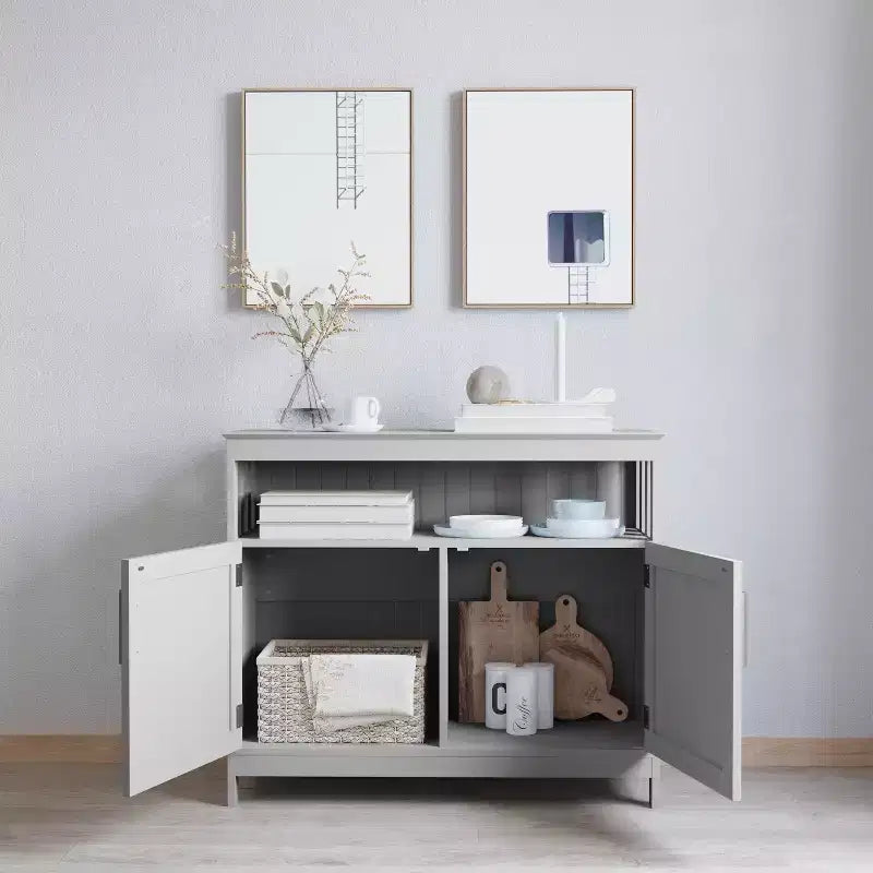 Merrick Lane Buffet e credenza con mobiletto e mensola superiore