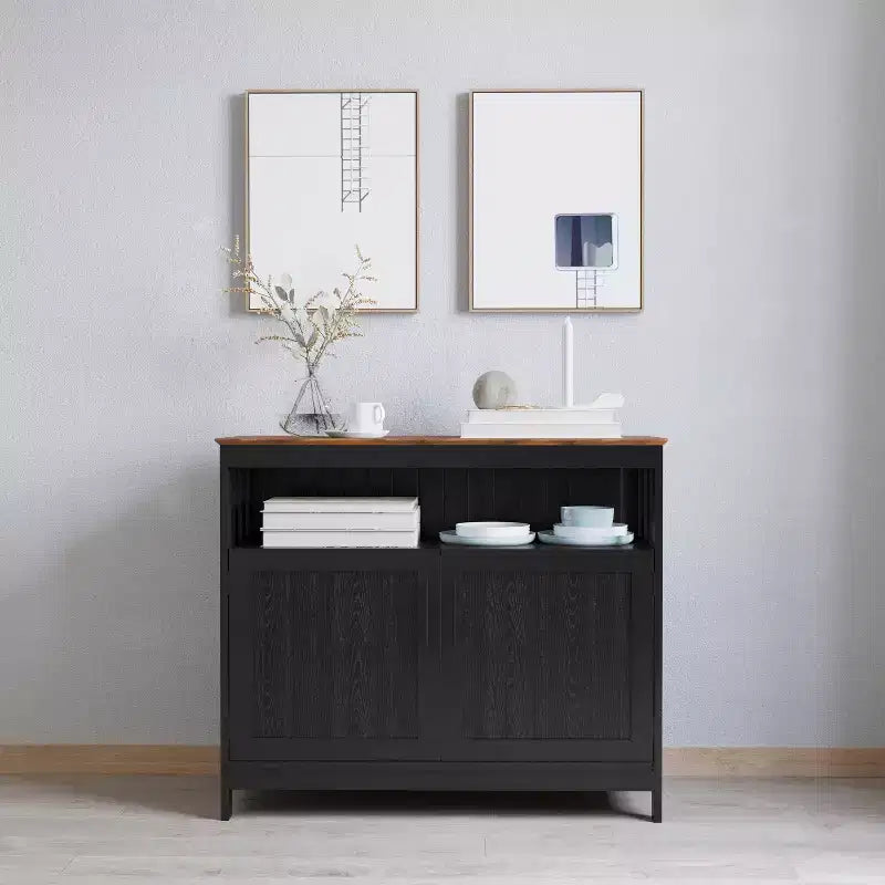 Merrick Lane Buffet e credenza con mobiletto e mensola superiore