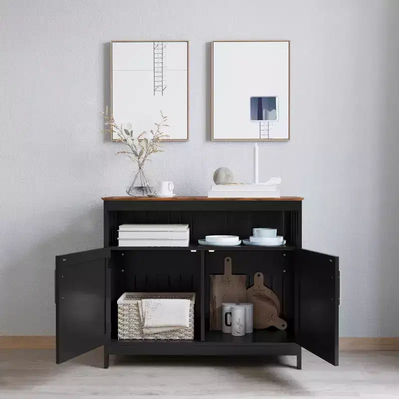 Merrick Lane Buffet e credenza con mobiletto e mensola superiore