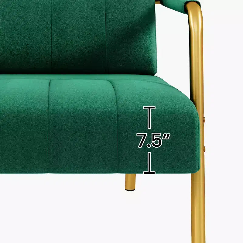 Yaheetech Divano a 2 Posti con Braccioli e 2 Cuscini, in Tessuto, per Soggiorno, Camera da Letto, Studio