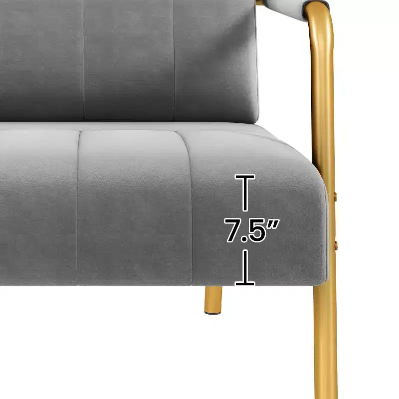 Yaheetech Divano a 2 Posti con Braccioli e 2 Cuscini, in Tessuto, per Soggiorno, Camera da Letto, Studio