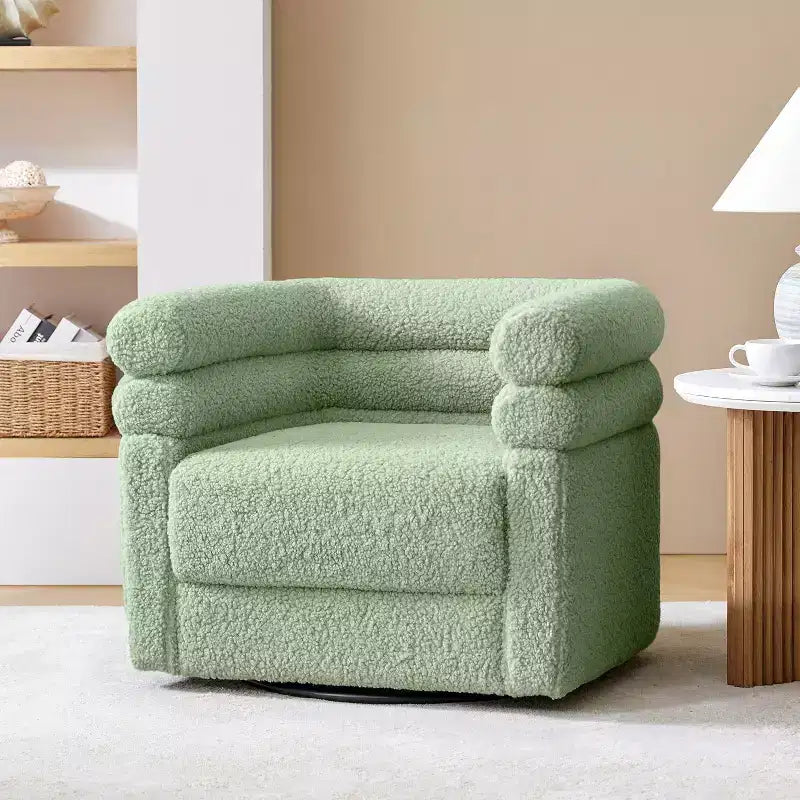 Poltrona girevole moderna Arturo con un cuscino|ART OF LIVING DESIGNS-SAGE