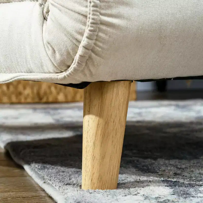 HOMCOM Sedia Letto Convertibile, Divano Letto 2 in 1 Multifunzione, Poltrona Letto con Schienale Regolabile per Salotto, Camera da Letto, Ufficio