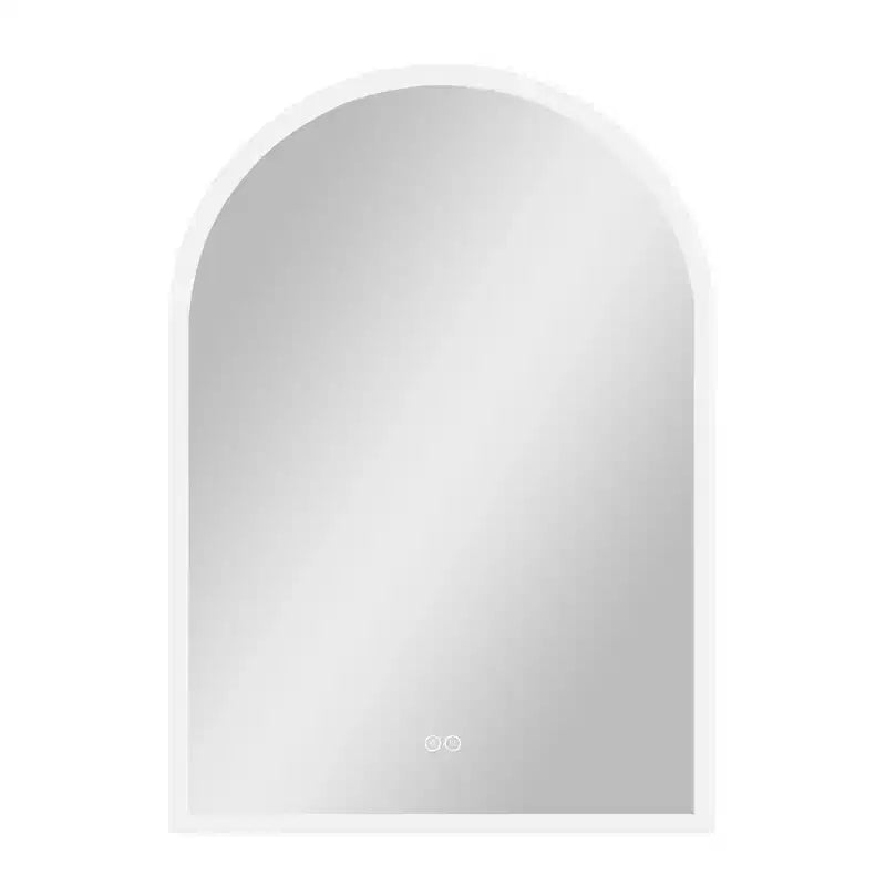 Specchio da parete a LED Dovelina con specchio da bagno a forma di arco moderno anti-appannamento