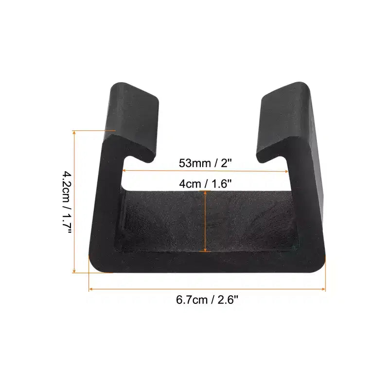 Unique Bargains Clip Fissaggio Sedia in Vimini per Esterni Connettore Fisso Nero