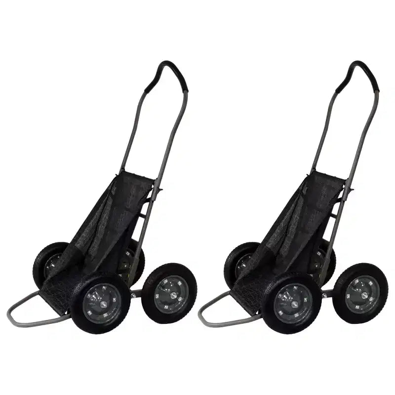Hawk Crawler Capacity Foldable Deer Game Recovery Cart with Wheels (2 Pack)