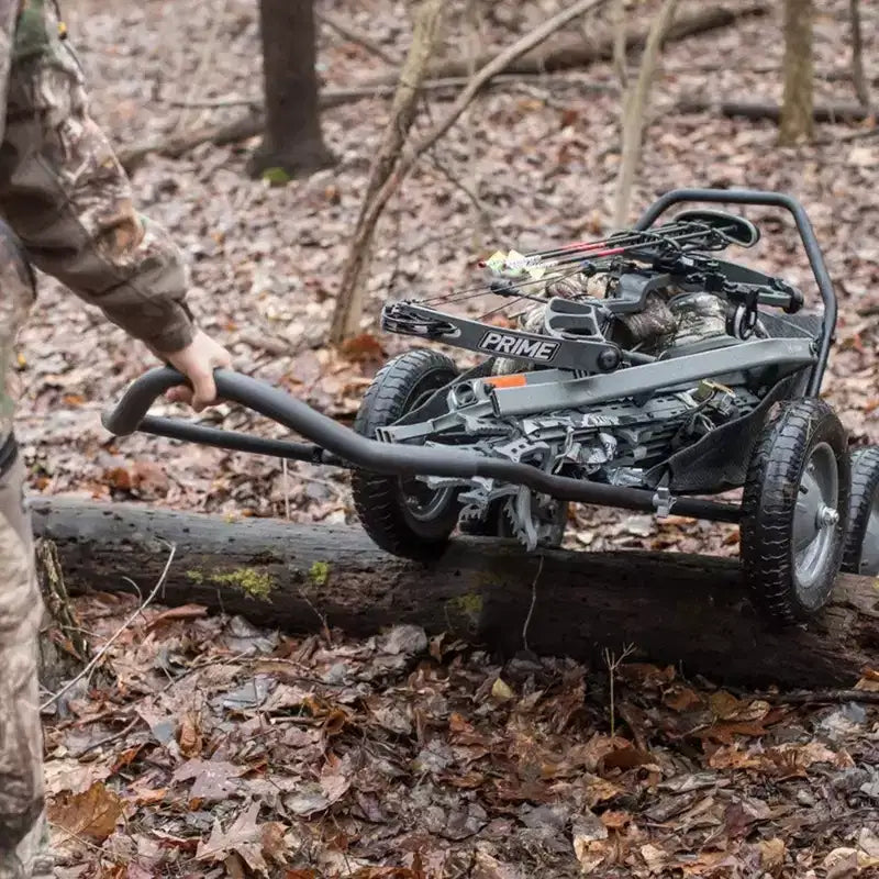 Carrello per il recupero di cervi e selvaggina pieghevole Hawk Crawler Capacity con ruote (confezione da 2)