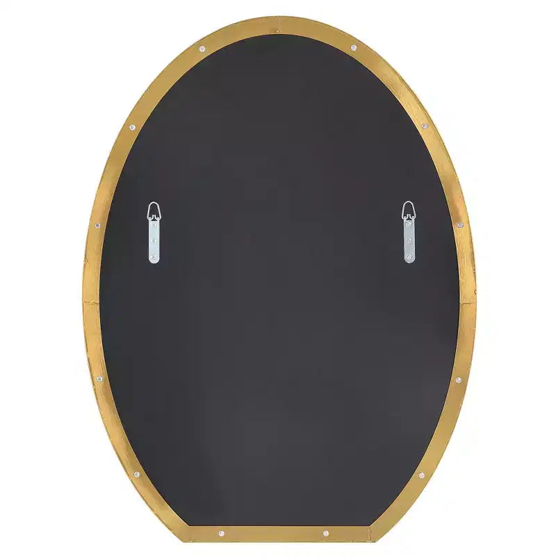 Specchio da parete ovale Cabell Uttermost in ottone spazzolato, 24 x 32