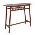 Kate and Laurel Morreau Wood Pub Table, 48x19x43, Walnut Brown