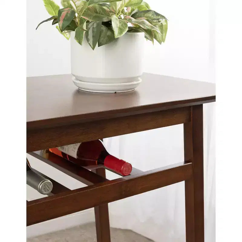 Tavolo da pub Kate e Laurel Morreau Wood, 48x19x43, noce scuro
