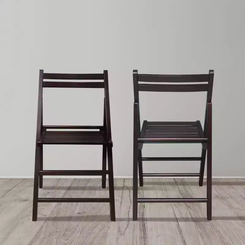 Set 2 sedie pieghevoli classiche in legno massello - Flora Home