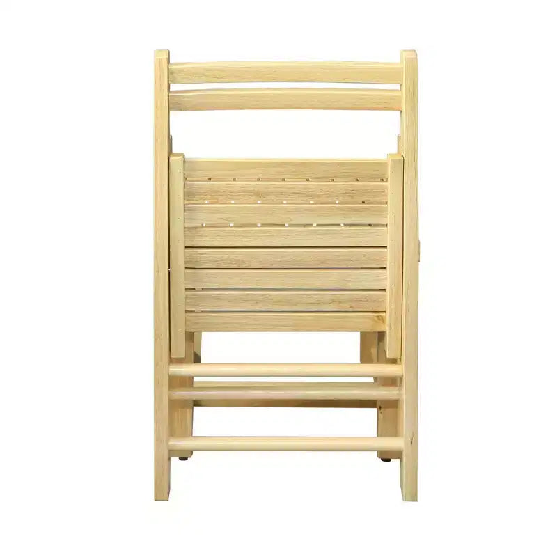 Set 2 sedie pieghevoli classiche in legno massello - Flora Home