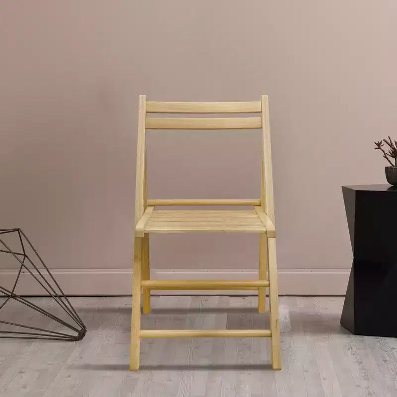 Set 2 sedie pieghevoli classiche in legno massello - Flora Home