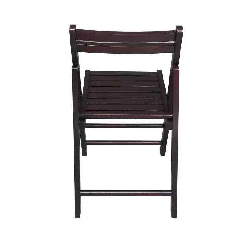 Set 2 sedie pieghevoli classiche in legno massello - Flora Home