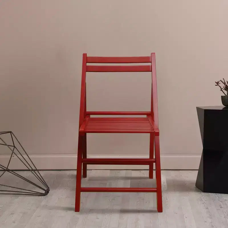 Set 2 sedie pieghevoli classiche in legno massello - Flora Home