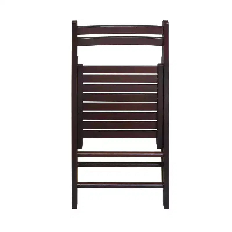 Set 2 sedie pieghevoli classiche in legno massello - Flora Home
