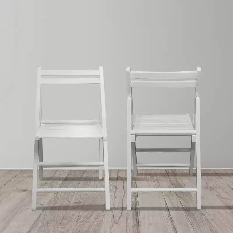 Set 2 sedie pieghevoli classiche in legno massello - Flora Home