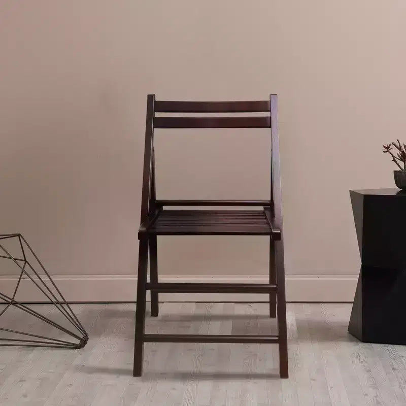 Set 2 sedie pieghevoli classiche in legno massello - Flora Home