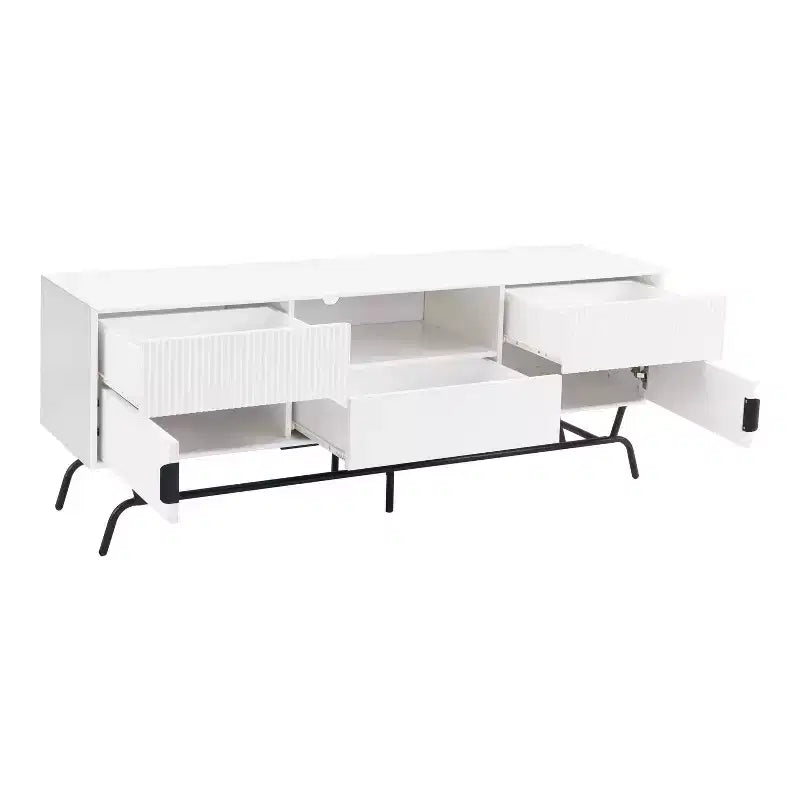 Mobile TV moderno a 3 cassetti per TV fino a 65" con armadietto