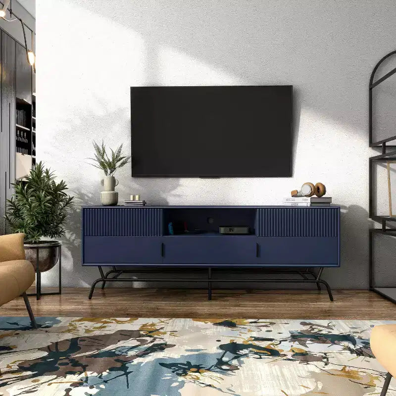 Mobile TV moderno a 3 cassetti per TV fino a 65" con armadietto