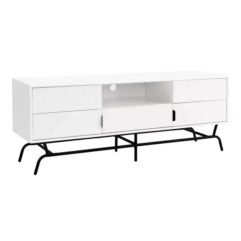 Mobile TV moderno a 3 cassetti per TV fino a 65" con armadietto