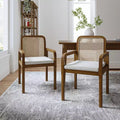 Hieromymus Modern Ratten Dining Chair with Removable Cushion|HULALA HOME