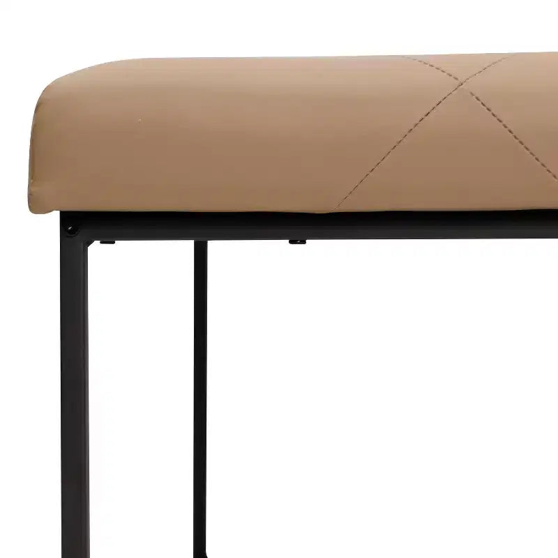 Flash Furniture Ashton Pouf Ottomano Quadrato 30 Imbottito Trapuntato con Telaio in Metallo