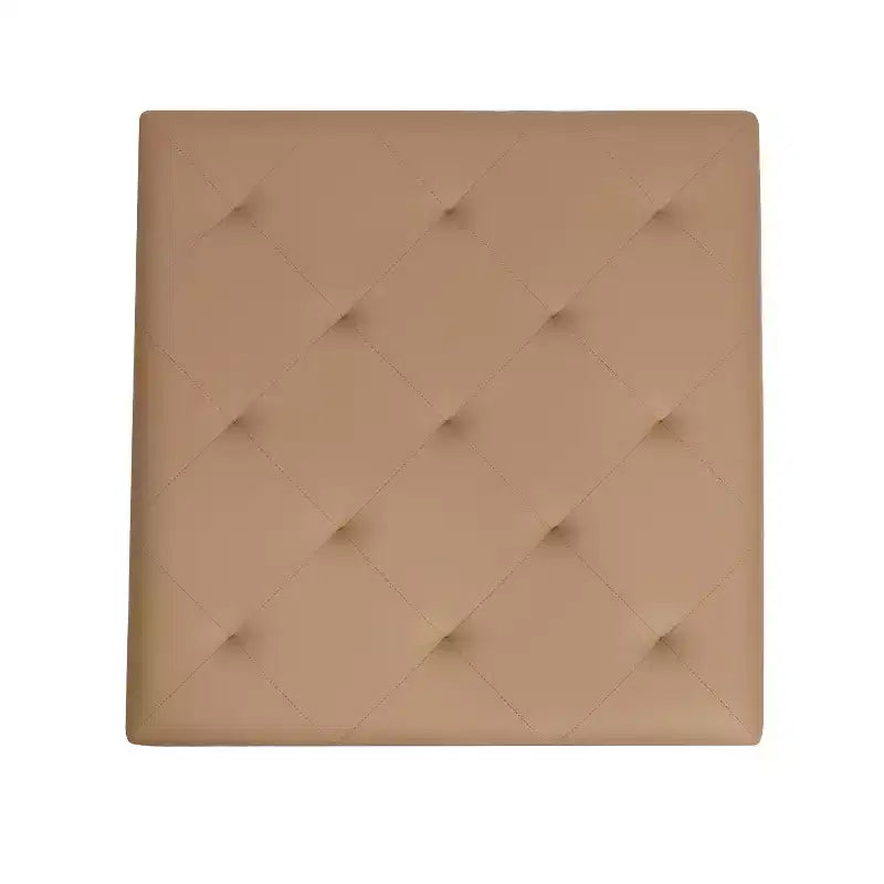 Flash Furniture Ashton Pouf Ottomano Quadrato 30 Imbottito Trapuntato con Telaio in Metallo