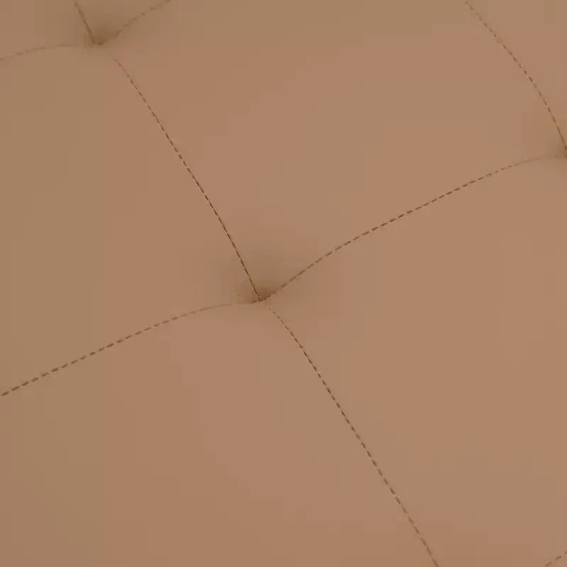Flash Furniture Ashton Pouf Ottomano Quadrato 30 Imbottito Trapuntato con Telaio in Metallo