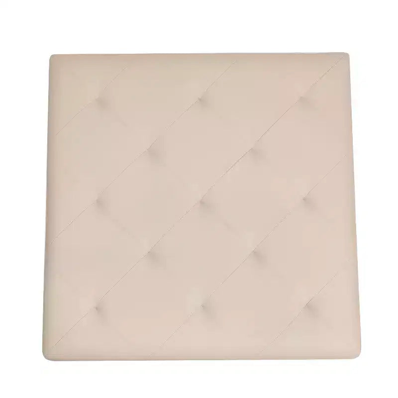 Flash Furniture Ashton Pouf Ottomano Quadrato 30 Imbottito Trapuntato con Telaio in Metallo