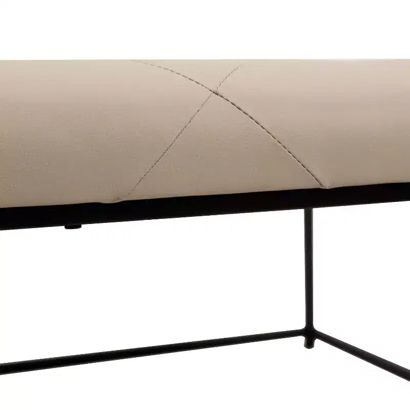 Flash Furniture Ashton Pouf Ottomano Quadrato 30 Imbottito Trapuntato con Telaio in Metallo