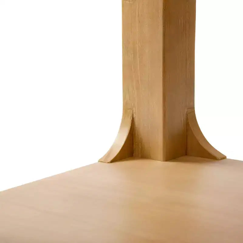 Plank+Beam Tavolino da caffè Forma in legno massello, 54 cm, tavolino da caffè moderno con ripiano portaoggetti