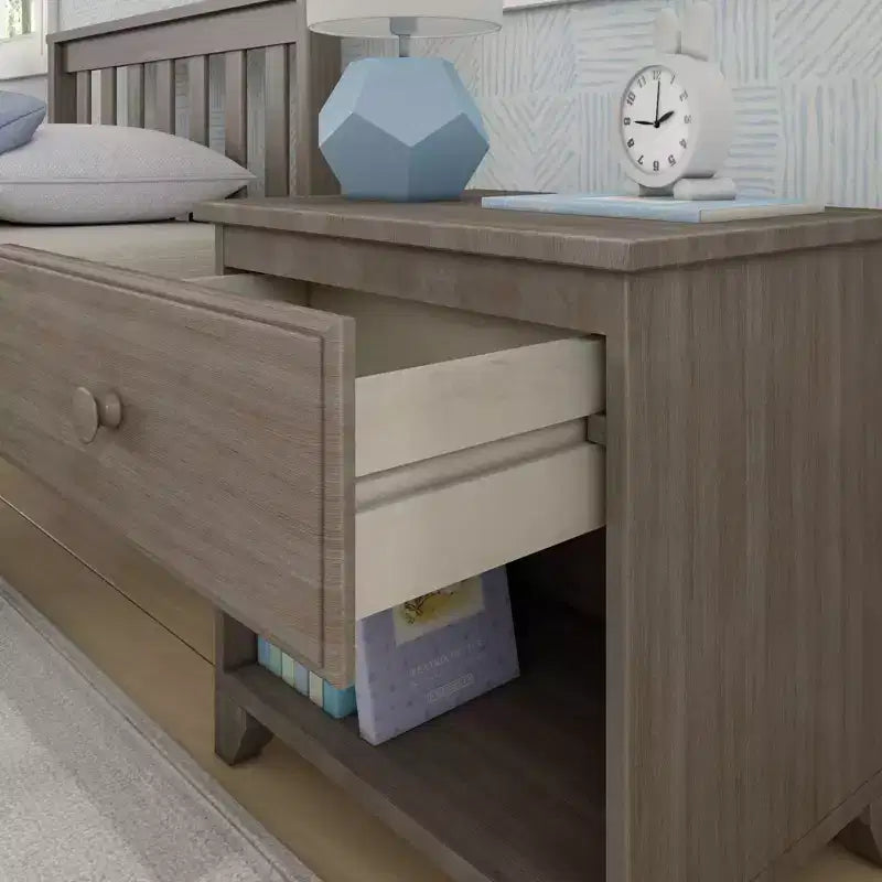 Max & Lily Comodino Classico in Legno con 1 Cassetto, Tavolino da Notte/Tavolino per Bambini, Comodino Piccolo per Camera da Letto