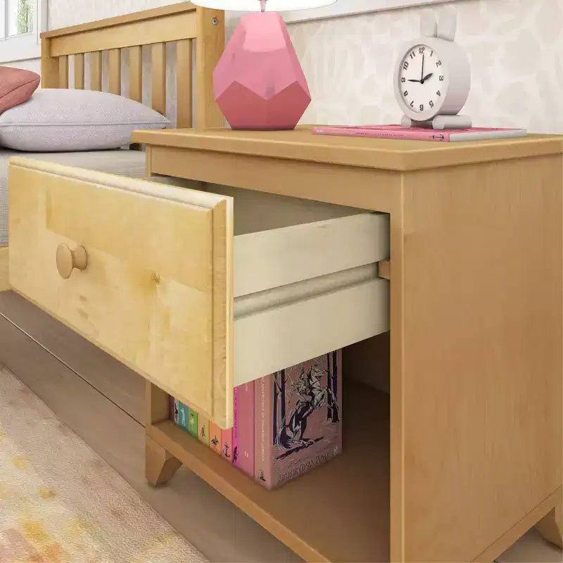 Max & Lily Comodino Classico in Legno con 1 Cassetto, Tavolino da Notte/Tavolino per Bambini, Comodino Piccolo per Camera da Letto