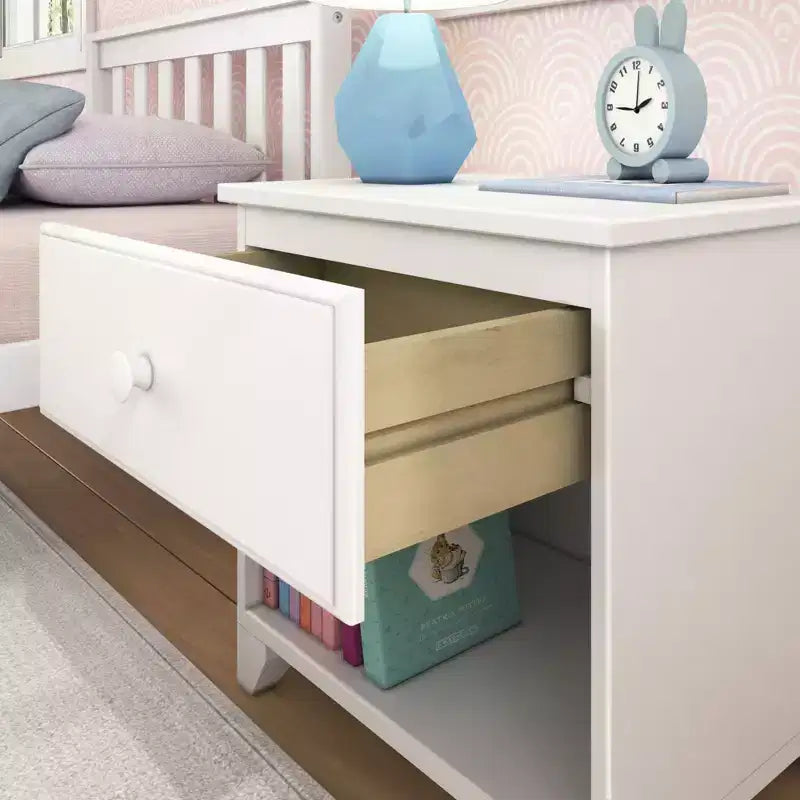 Max & Lily Comodino Classico in Legno con 1 Cassetto, Tavolino da Notte/Tavolino per Bambini, Comodino Piccolo per Camera da Letto